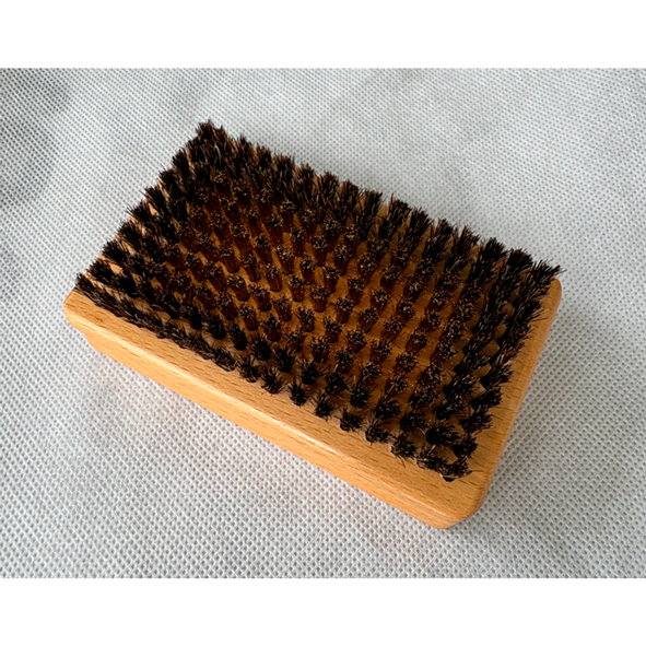 Käsiharja - messinki luonnonjouhi