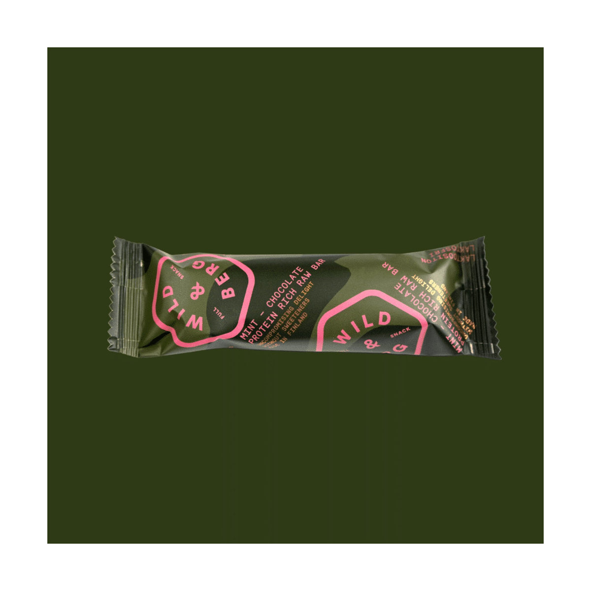 Wild & Berg Minttu-Suklaa – Proteiinipitoinen täysvälipala (40 g)